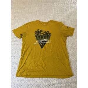 Puma Men's Short Sleeve Tee Golden Rod T-Shirt sz MEDIUM